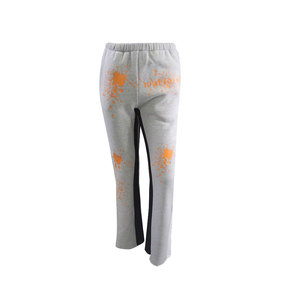 Pantalon de jogging en molleton de coton coloré de qualité supérieure, coupe ample et évasée, style unique, effet délavé à l'acide, vente en gros - Product Image 4