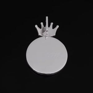Collar de Plata 925 con Colgante de Corona de Moissanita para Hombre, Joyería Cristiana de Lujo con Incrustaciones de Piedras - Product Image 5