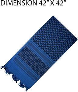 Pañuelo Shemagh Cuadrado Tropical de Algodón Premium de Alta Calidad para Hombre, Protección Contra Polvo y Viento, para Exteriores/Viajes, Venta al por Mayor, OEM, ODM, 42x42 - Product Image 5