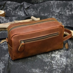 Bolsas de cosméticos de cuero de la mejor calidad, elegantes, ecológicas, con cierre de cremallera, portátiles, impermeables, para maquillaje, precio al por mayor. - Product Image 5