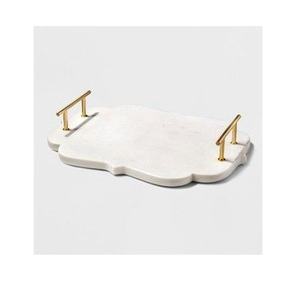 Plateau de service rond en bois naturel fait main, attrayant et personnalisé, idéal pour la maison et l'hôtel – Article tendance en promotion - Product Image 1