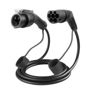 Câble de recharge EV double tête ZSWINNER 32A, Type 2 mâle vers Type 1 femelle, noir, remplacement, IP66, PC+Cuivre, longueur 5m - Product Image 3