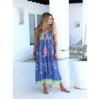 Dresses — robe Maxi en coton d'été pour femmes 2020, couleur néon, effervescente, ourlet à franges, pour la plage et les campings, vente en gros