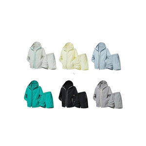 Reasonable Price Men Quick Dry <b>Lightweight</b> Windbreaker <b>Jacket</b> and Shorts 2 Piece Fitness Tracksuit - Product Image 5