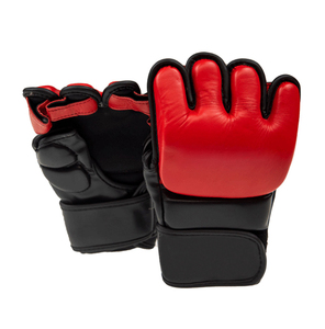 ถุงมือ MMA ครึ่งนิ้ว รุ่น RI-MMG-011 ยี่ห้อ Rahsal Industries ทำจากหนัง สีดำ-น้ำตาล แบบรัดข้อมือ สำหรับผู้ใหญ่ ใช้สำหรับศิลปะการต่อสู้ เหมาะสำหรับทั้งชายและหญิง - Product Image 4