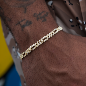 Pulsera de eslabones cubanos de moissanita plateada con incrustaciones de circonitas, joyería de lujo para hombre y mujer, estilo hip hop, regalo para bodas y fiestas - Product Image 2