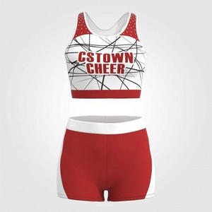 Uniforme de cheerleading pour homme sur mesure de haute qualité, taille adulte, imprimé, polyester/coton, 260g, matière respirante, extérieur, OEM - Product Image 1