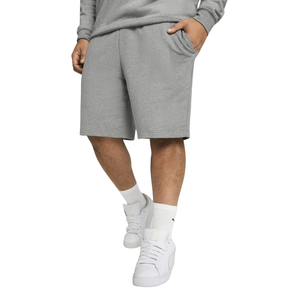 Custom <b>Mens</b> Grey Fleece <b>Shorts</b> Elastic Waist Side Pockets Relaxed Fit Plain Casual Gym <b>Lounge</b> Wear OEM Private Label Bulk Export - Product Image 6