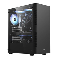 Ordinateur de bureau pour jeux avec processeur 10 cœurs, RTX 3060 12 Go, 16 Go de mémoire, SSD 512 Go et refroidissement liquide haute performance
