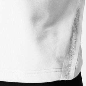 Sweat-shirt à capuche blanc pour femme, manches longues, tricoté en coton respirant, couleur unie, style automne - Product Image 5