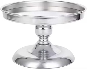 Support à gâteau élégant en métal pour réception, présentoir à desserts, support à cupcakes, vitrine de mariage durable - Product Image 3