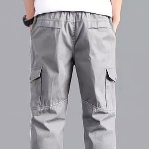 Pantalones cargo casuales de estilo urbano para hombre, pantalones cargo modernos y relajados para uso diario, pantalones cargo transpirables. - Product Image 5