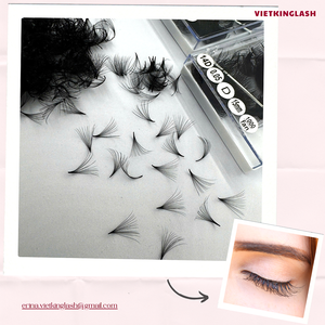 Extensions de cils préfabriquées en gros, très demandées, 10D-20D, longues et naturelles, courbures CC/DD/M/L, en cheveux synthétiques, service OEM - Product Image 5