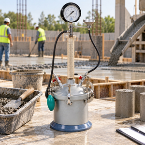 Equipo de Prueba de Entramiento de Aire en Concreto Fresco para Laboratorio |   Medidor de Presión de Aire para Sistema de Medición de Calidad y Contenido de Aire en Concreto - Product Image 4
