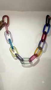 Customized Modern Acrylic Resin Vertical Chain <b>Wall</b> Accents Handmade <b>Ornamental</b> Hanging Art Deco Home Decor Wedding Ramadan - Product Image 4