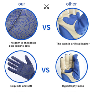 Guantes de Entrenamiento Antideslizantes para Esgrima, Protección Reforzada en las Puntas de los Dedos, Lavables, Especiales para Práctica de Esgrima - Product Image 6