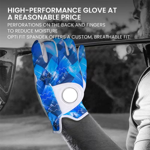 Hochwertige Atmungsaktive Langlebige Mesh-Handschuhe Erstklassige Cabretta-Handschuhe mit Ihrem Markenlogo für Reiten und Golf - Product Image 3