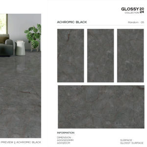 Azulejo de Porcelana Brillante de Lujo 600x1200, Formato Grande, Superficie Pulida Premium, para Paredes y Pisos, Diseño Interior y Exterior Moderno - Product Image 1