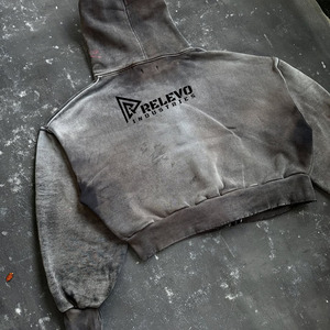 Hoodie personnalisé pour homme, en polaire unie, 100% coton, à manches longues, effet délavé, chaud et doux - Product Image 6