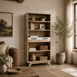 SOHO Collection Wood Bookcase 1500mm Height High Grade Bedroom Furniture Solid Wood Made in Vietnam - Product Image 5