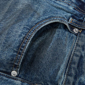 กางเกงยีนส์ผู้ชายคุณภาพสูง ยีนส์เดนิมลำลองทรงหลวมขากว้าง สไตล์ฮิปฮอป รุ่นใหม่ ดีไซน์เฉพาะตัว คุณภาพสูง ล้างแบบวินเทจ - Product Image 4