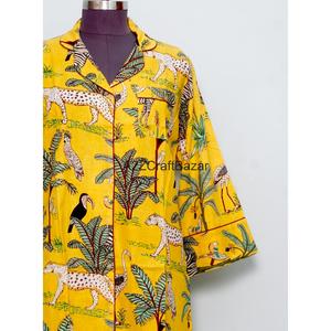 เสื้อคลุมสไตล์กิโมโนผ้าฝ้ายแท้ 100% สำหรับผู้หญิง ดีไซน์เก๋ไก๋ ผ้าไหมพลิ้วไหว สง่างาม ขายส่งชุดลำลอง - Product Image 2