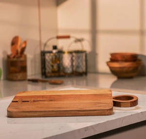 Tabla de Cortar de Bambú Natural, Sostenible y Ecológica, Apta para Lavavajillas, para Preparación de Alimentos y Corte de Vegetales en la Cocina - Product Image 1