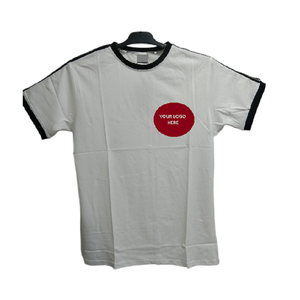 Oem serigrafía media manga algodón precio de fábrica en blanco de gran tamaño casual ropa de calle cuello redondo liso peso pesado camiseta para hombre - Product Image 1