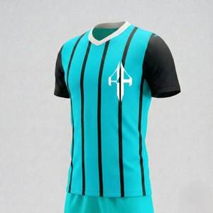 Uniforme de Fútbol Masculino de Primera Calidad, Personalizado, Transpirable, Cuello en V, 100% Poliéster, Manga Corta, Logotipo Personalizado por RIVIAN ATLANTIC - Product Image 6