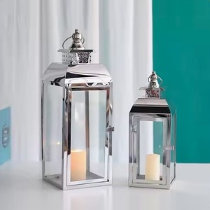 Wholesale Bulk Unique Glass and Stainless Steel Gold Plated Home Decorative Hanging <b>Lantern</b> <b>Candle</b> Holder At Lowest Price - Product Image 4