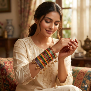 Brazaletes de vidrio de nuevo diseño para bodas y fiestas, varios colores, brazaletes de vidrio indios y pakistaníes, brazaletes para baby shower. - Product Image 2