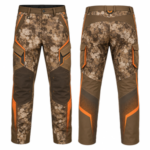 Pantalon de chasse en softshell camouflage pour homme, imperméable, en polyester, vêtements d'extérieur, style automne - Product Image 1