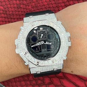 Reloj de buceo automático deportivo de lujo al por mayor con diamantes VVS de color D, moissanita, alarma, estilo hip hop, diseño mecánico de latón - Product Image 5