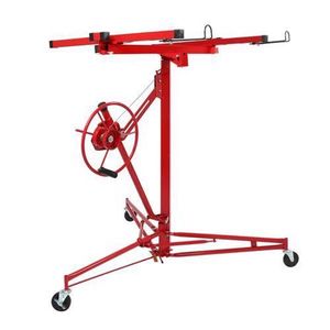 16FT Electric <b>Hoist</b> Jack Drywall Lifter Panel with Rolling Caster Construction Lockable 150lbs - Product Image 4