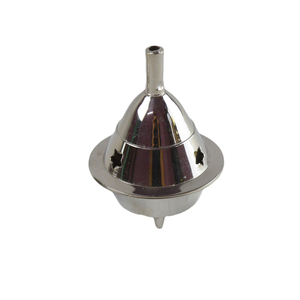 Brûleur d'encens standard en laiton, porte-encens en métal, design de décoration intérieure avec finition plaquée, support d'encens pour parfum - Product Image 2