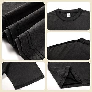 T-shirt Homme Américain à Manches Courtes 100% Coton Coupe Oversize Col Rond Décontracté Streetwear Écologique Respirant Logo Avant - Product Image 4
