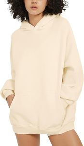 Nueva Sudadera con Capucha Vintage Lavada para Mujer, 100% Algodón, 300g, Oversize, Forro Polar Transpirable, Estilo Urbano, Invierno, Personalizable por Delante - Product Image 4