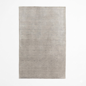 Light <b>Grey</b> Wool Eco-Friendly Non-Slip Hand Tufted <b>Rug</b> Modern Solid Tonal Texture for Living Room Bathroom Hotel Interiors - Product Image 1