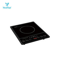 Cuisinière à induction portable à brûleur unique avec commande tactile, fournie par l'usine