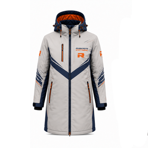 Vêtements d'extérieur écologiques pour la saison froide, vestes longues en textile, manteaux chauds et confortables, vêtements en gros, design personnalisé, fabrication en vrac - Product Image 4