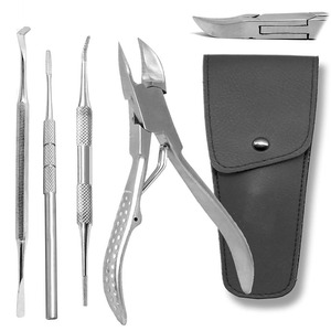 Professional Stainless Steel Toe <b>Nail</b> Nipper With Storage Case Specialized Cuticle Tools Stainless Steel Pedicure <b>Set</b> With Case - Product Image 1