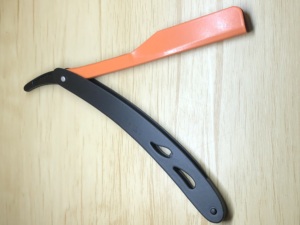 มีดโกนหนวดตรงสแตนเลสอย่างดีเคลือบโลโก้ร้านตัดผมมืออาชีพ พร้อมใบมีดแบบโชว์ - Product Image 5