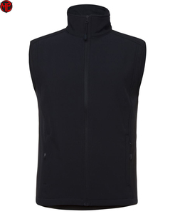 Gilet softshell pour homme, col montant, fermeture éclair, sans manches, avec poches zippées, pour activités de plein air - Product Image 1