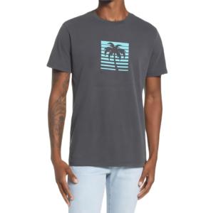 T-shirt Premium ODM personnalisable en satin 100 % coton pour homme, col carré, manches courtes, respirant, séchage rapide, vente en gros - Product Image 1