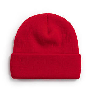 Premium Knitted Beanie Manufacturer Custom Logo <b>Winter</b> Cuffed Knit <b>Hat</b> for <b>Men</b> Women - Product Image 5