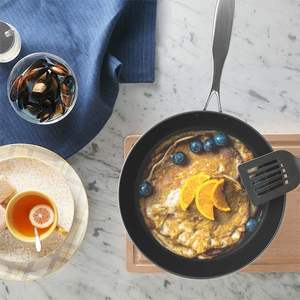 34cm Stainless Steel Non-Stick Induction Compatible Fry Pan <b>Skillet</b> <b>Large</b> Home Professional Kitchen Cooking Tool - Product Image 4