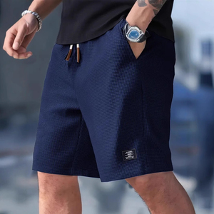 Pantalones Cortos Deportivos para Hombre, con Logotipo Frontal, Cordón Ajustable, Cintura Media, Ligeros, Transpirables, de Secado Rápido, Casuales, de Verano, 100% Poliéster - Product Image 5