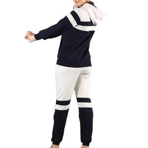 Conjunto Deportivo con Capucha para Mujer de la Mejor Calidad, Diseño Color Block, Cierre de Cremallera, Manga Larga, Ropa Casual de Otoño, Sudadera con Bolsillos Laterales - Product Image 4