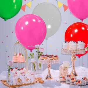 32pcs Hot Pink 18-Inch <b>Round</b> Large Latex Party <b>Balloons</b> for Birthday and Wedding Decorations - Product Image 2