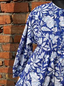 Vestido largo o corto de algodón con estampado floral, estilo bohemio, hippie, sexy, para mujer. - Product Image 5